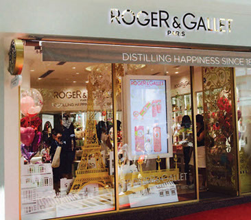 vitrine Roger & Gallet Japon